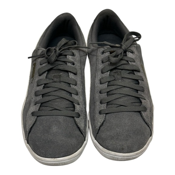 Puma Women’s Grey Suede Shoes Size 10 - Picture 2 of 7
